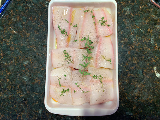 Slow-Roasted Citrus Salmon or Halibut With Herb Salad