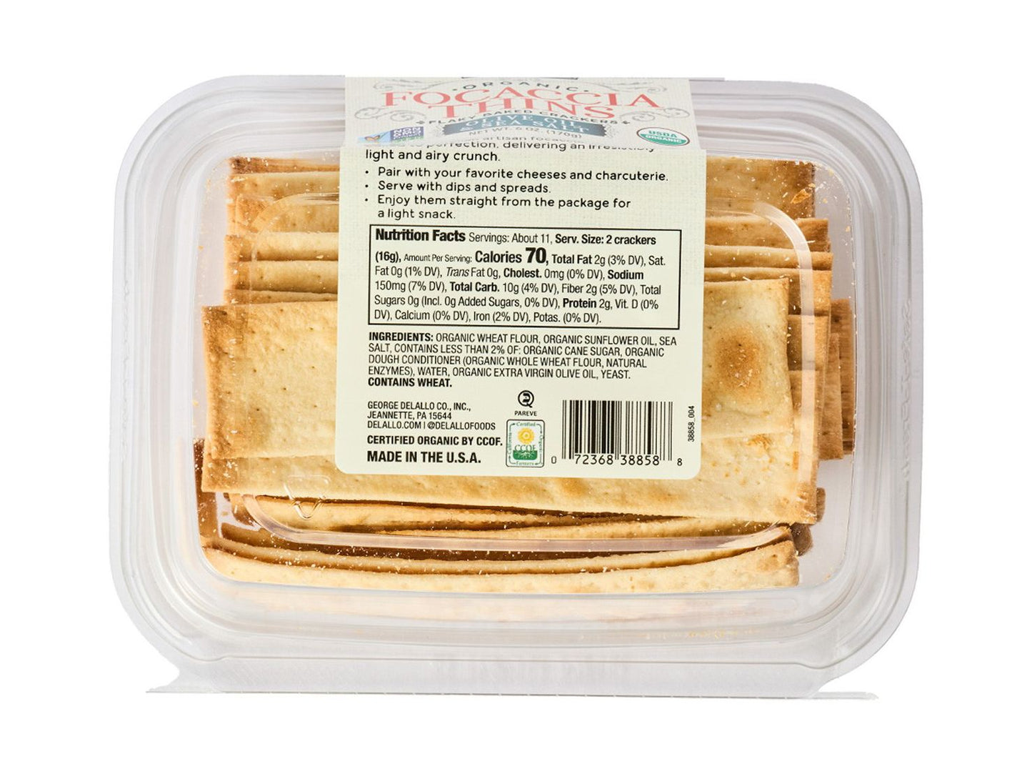 DeLallo Focaccia Thins