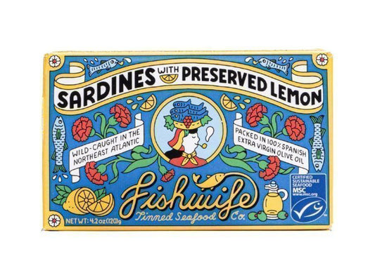 Fishwife Sardines with Preserved Lemons