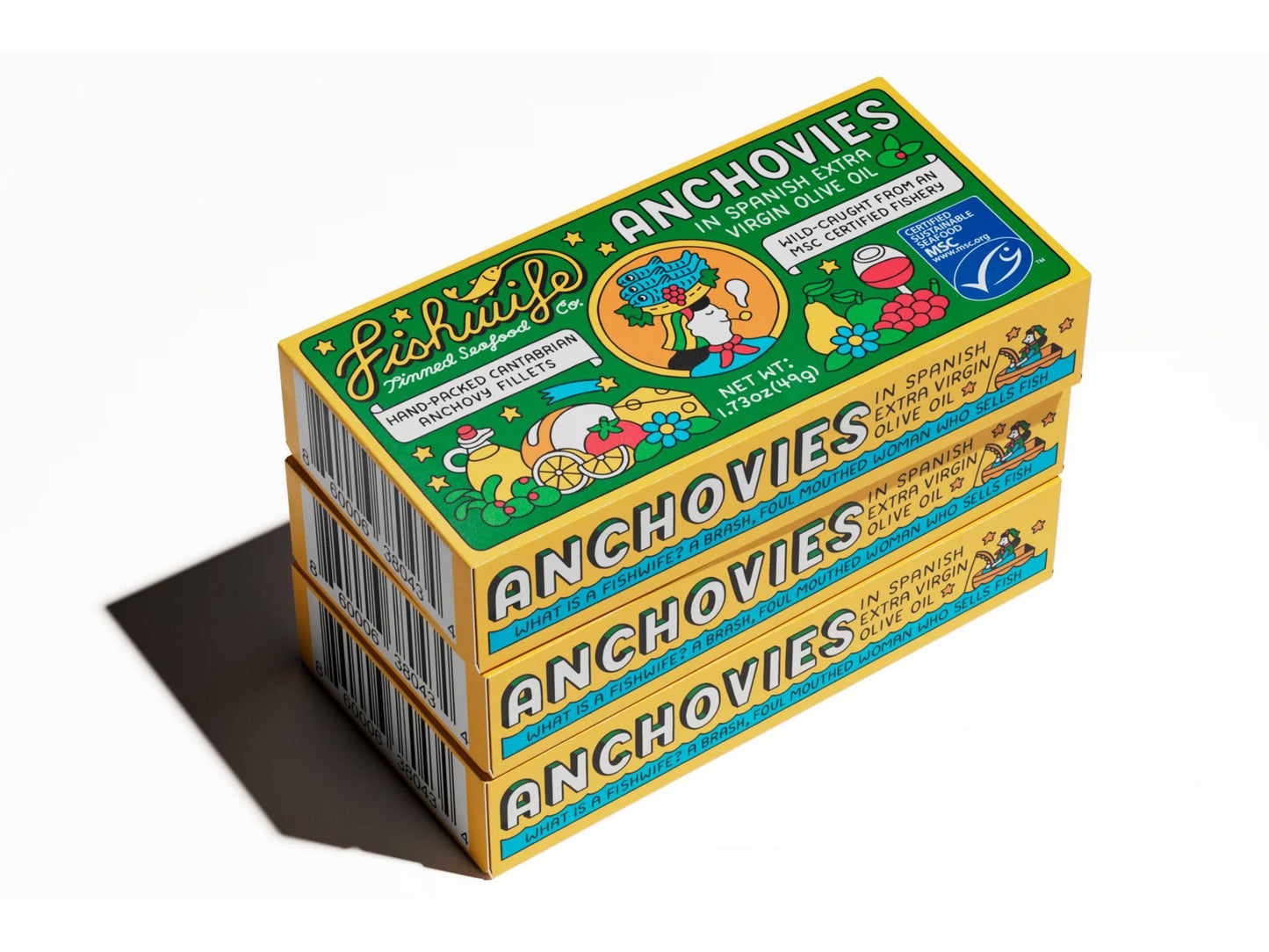 Fishwife Cantabrian Anchovies in Extra Virgin Olive Oil