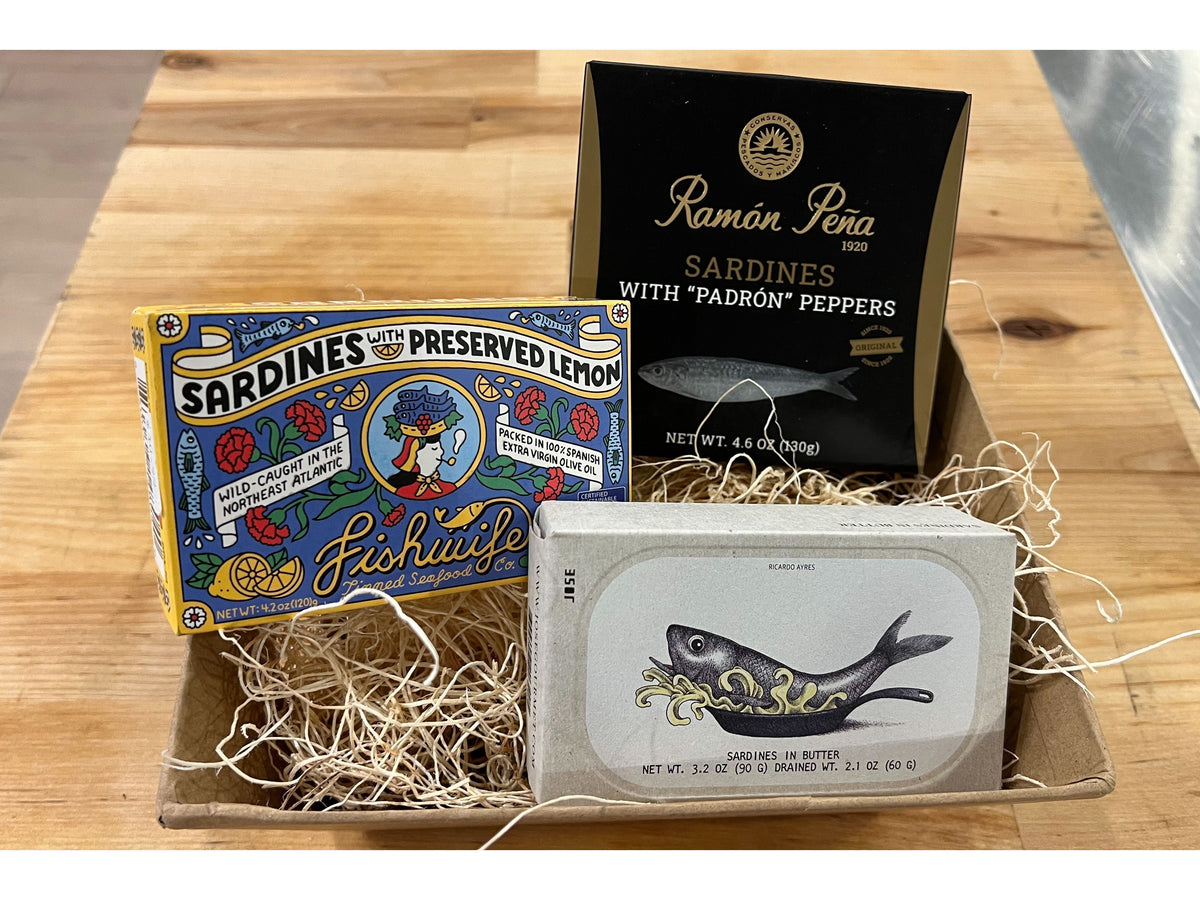 Tinned Fish Sardine Gift Basket