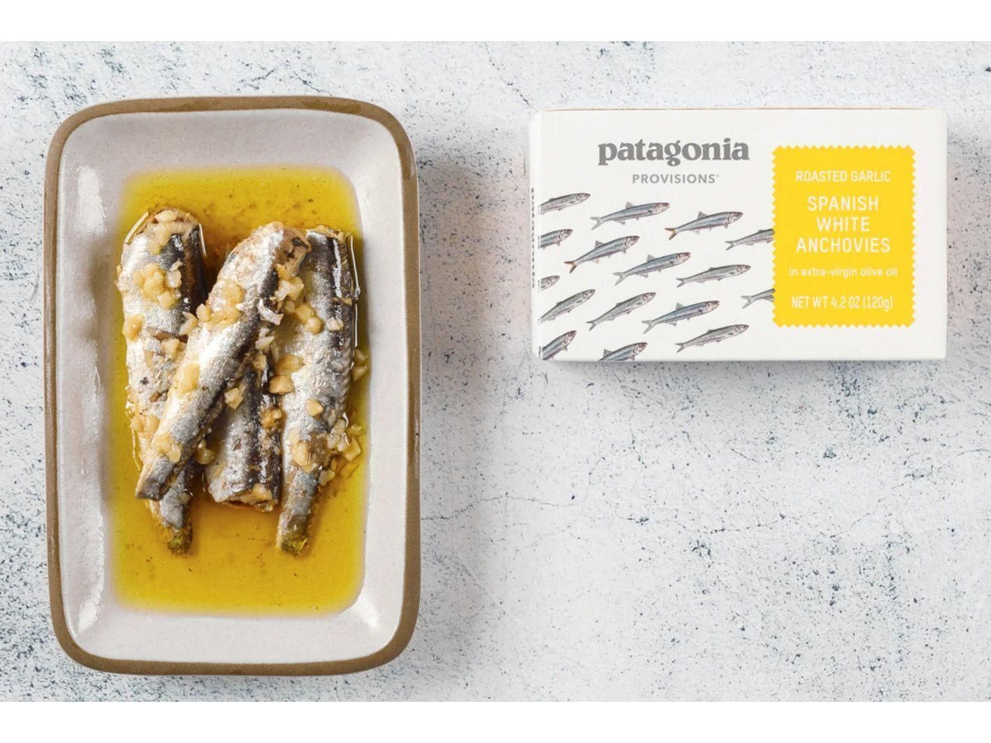 Patagonia White Anchovies with Roasted Garlic