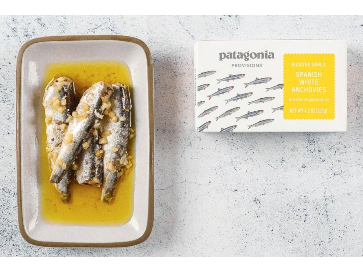 Patagonia White Anchovies with Roasted Garlic