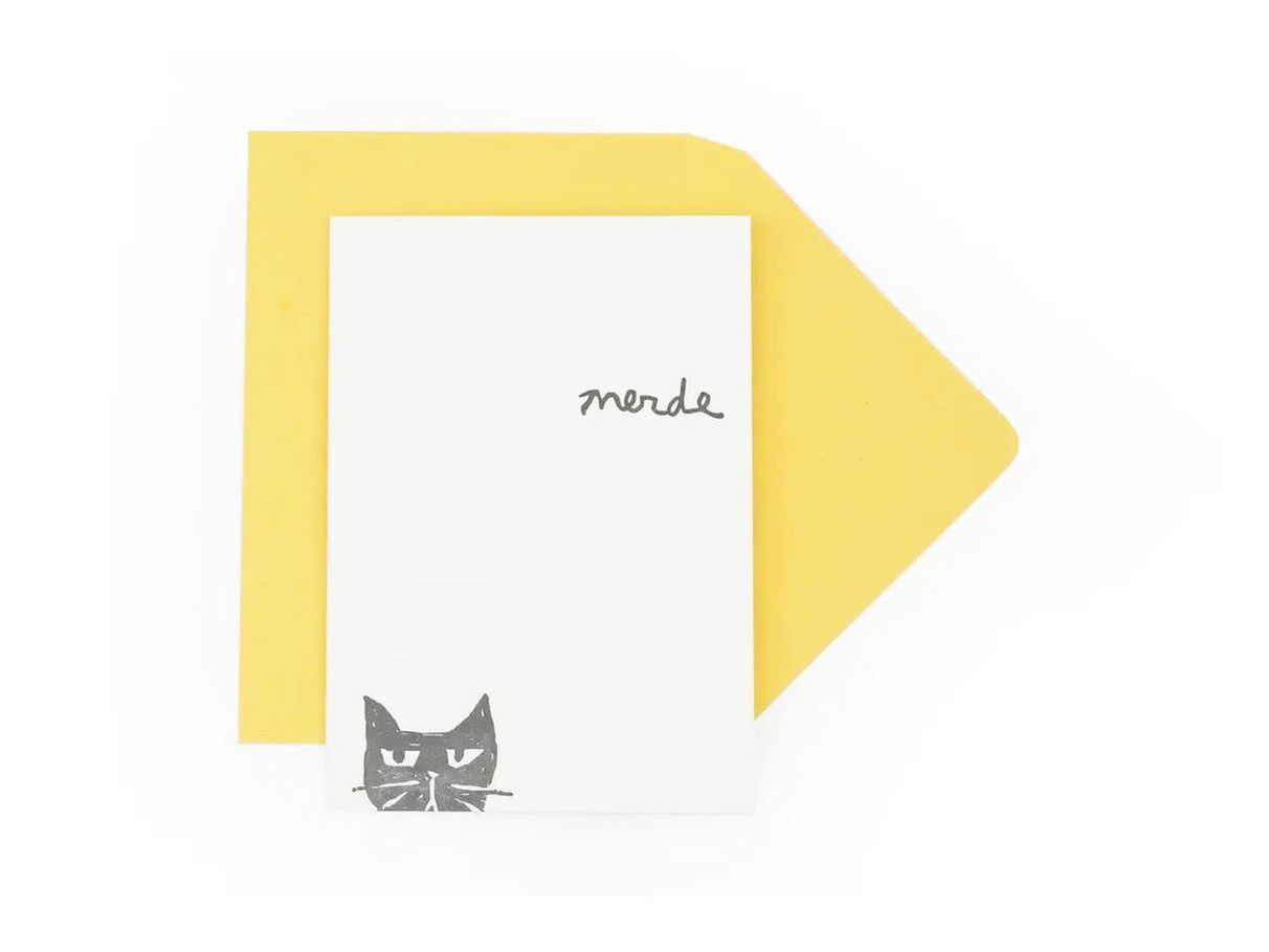 Merde Greeting Card (Wink)