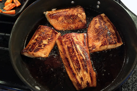 Arctic Char with Soy-Sesame Glaze