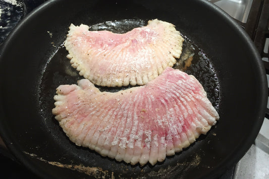 Baked Skate Wings With Cucumbers, Capers, Tomatoes, and Dill