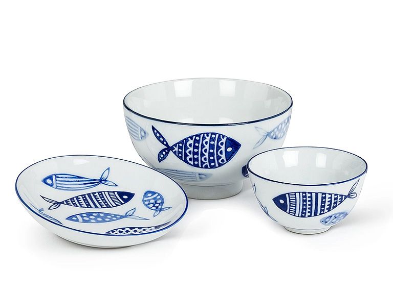 Multi Fish Small Dip/Sauce Bowl