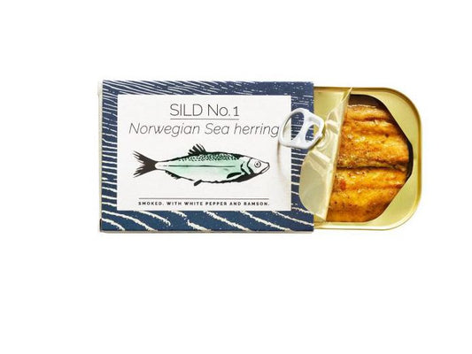 Fangst SILD No. 1 Norwegian Sea Herring Smoked w/ White Pepper and Ramson