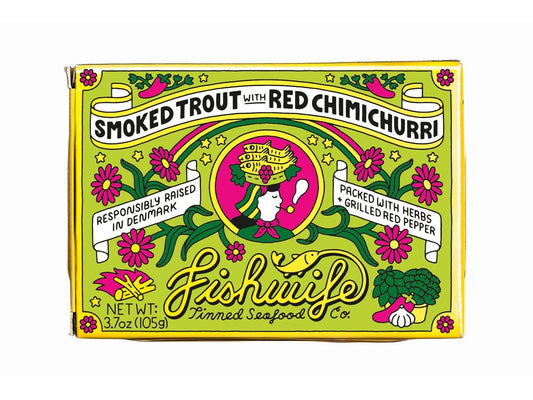 Fishwife Smoked Trout with Red Chimichurri