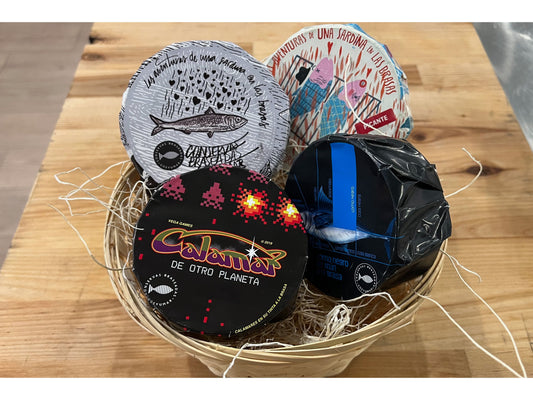 Tinned Fish Güeyu Mar Gift Basket