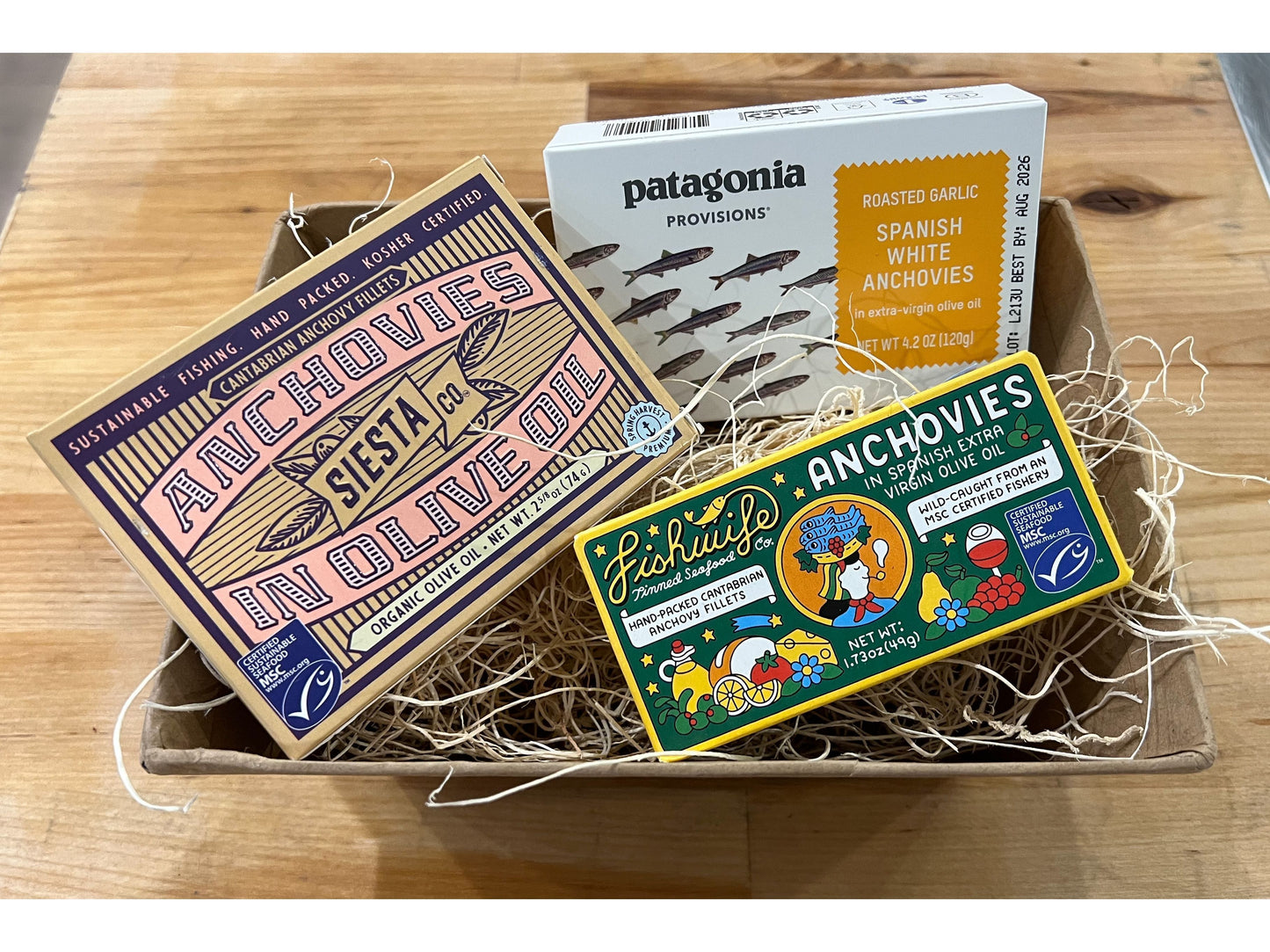 Tinned Fish Anchovy Lovers Gift Basket