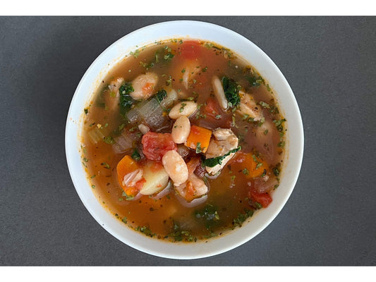 Seafood Minestrone (with Flounder)