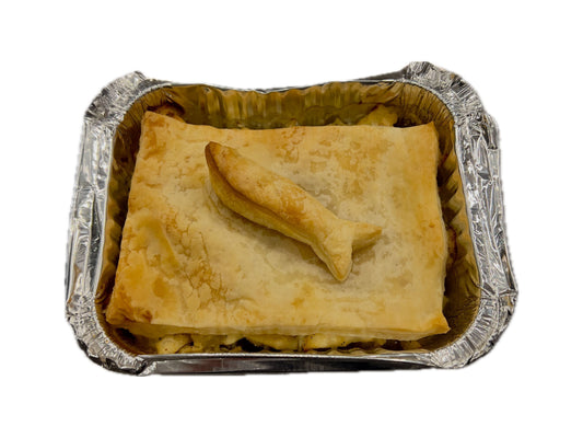 Halibut Pot Pie (frozen)