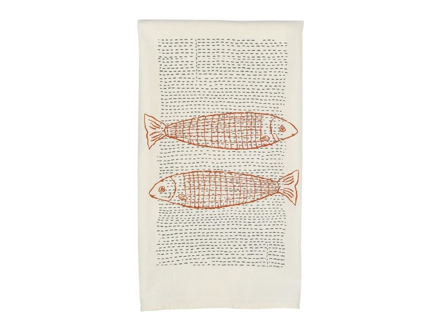 Double Fish Tea Towel