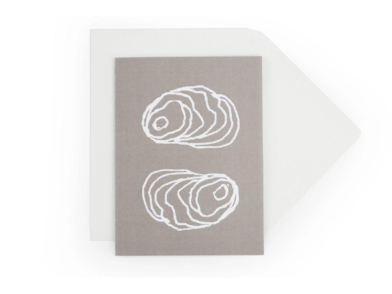 Wink Double Oyster Notecard