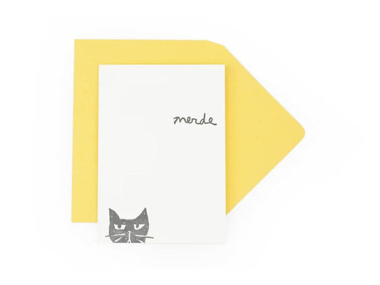 Merde Greeting Card (Wink)