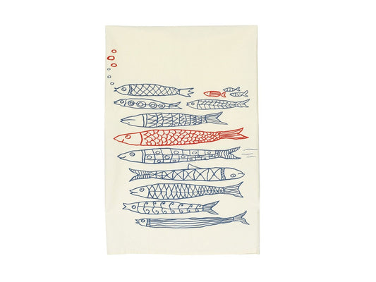 School of Fish Tea Towel (Wink)