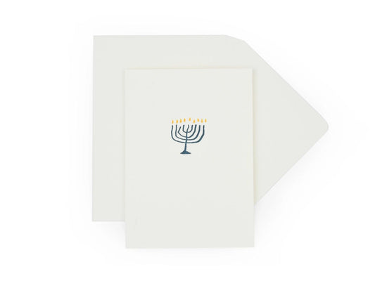 Menorah Holiday Notecard (Wink)