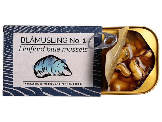 Fangst Limfjord Blue Mussels Marinated with Dill and Fennel Seeds